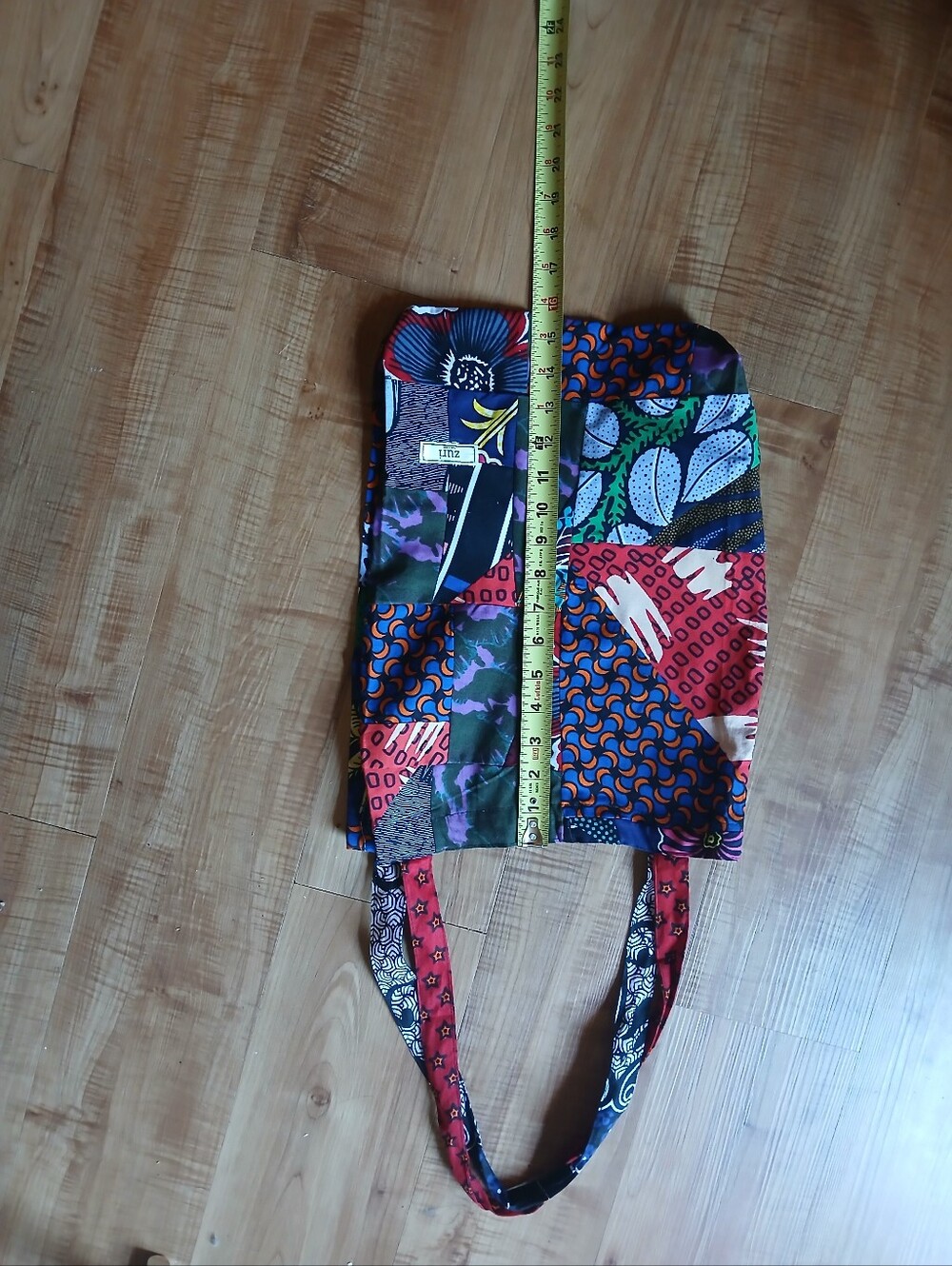 Multicolor Patchwork Shoulder Bag - Colorful Print - Picture 12 of 13